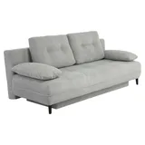 JOB Schlafsofa Till Cord Grau Hellgrau
