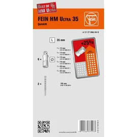 Fein Zubehörset Best of Kernbohrer HM-Ultra 35 QI 12,14,16,18,20,22 mm
