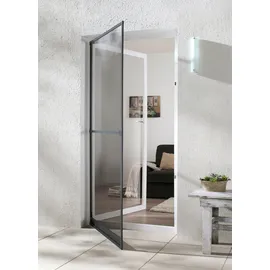 hecht International Fliegengitter Türbausatz Basic 100 x 210 cm Dunkelgrau