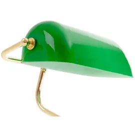 ETC Shop Nostalgie Antik Retro Banker Lampe Grün 2 St.