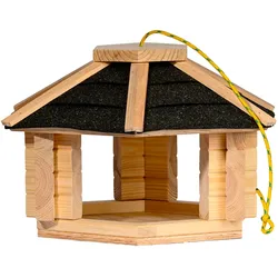 dobar Vogelhaus "Zwart" aus Massivholz, ca.: 40x34,5x23,5 cm