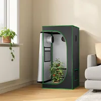 Woltu - Growzelt Gewächshaus Growbox Pflanzenzelt Zuchtzelt Zuchtschrank mit Belüftungsöffnungen Beobachtungsfenstern, für Balkon Garage, 60x60x120