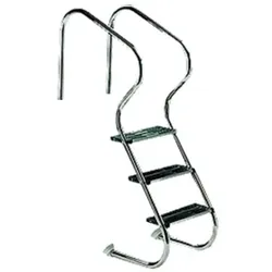 Schwimmbadtreppe Deluxe kurze Bauweise V4A 3-stufig