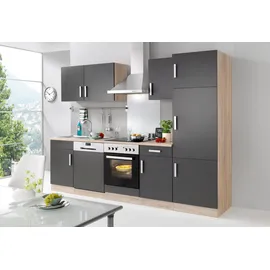 kochstation Seitenschrank KS-Toronto 50 x 60 x 200 cm Grau