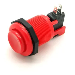Drucktaster 24mm rund - Farbe: rot