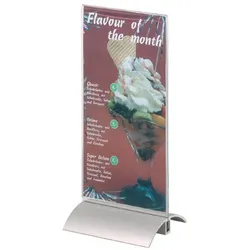 DURABLE Presenters Tischaufsteller DL T-Form 10,7 (B) x 8,5 (T) x 23,7 (H) cm Transparent
