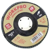 WorkPro WP407555 Fächerschleifscheibe Durchmesser 125 mm Bohrungs-Ø 22.2 mm