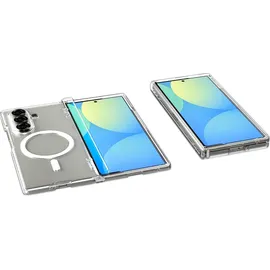 SPIGEN Galaxy Z Fold7 Ultra Hybrid Pro MagSafe Hülle Transparent-Weiß