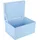 Creative Deco Holzkiste 40 x 30 x 24 cm 1-tlg. blau