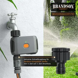 Brandson Bewässerungscomputer mit WLAN 0,05 m schwarz