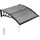 Vevor Vordach 96,5 x 101,7 cm rauchgrau