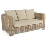 Natur24 Sofa Sofa Fortaleza 162x90x83cm Rattan Sofa Couch Polster