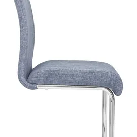 Idimex Esszimmerstuhl Grau, Textil, Mode, 43x94x56 cm, Esszimmer, Stühle