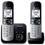 Panasonic KX-TG6862JTB Telefon, Silber, Schwarz