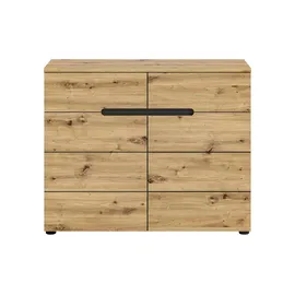 xonox.home Kommode Canu 100 x 81 x 40 cm Basaltgrau/Artisan