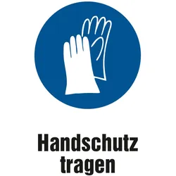 Gebotsschild - Handschuhe tragen