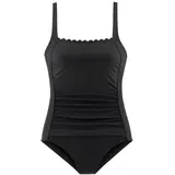 LASCANA Badeanzug Damen schwarz-weiß Gr.48 Cup D,