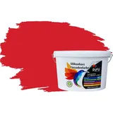 RyFo Colors Silikonharz Fassadenfarbe Lotuseffekt Trend Feuerrot 10l - bunte Fassadenfarbe, weitere Rot Farbtöne und Größen erhältlich, Deckkraft Klasse 1