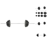 vidaXL Langhantel mit Gewichten 60 kg