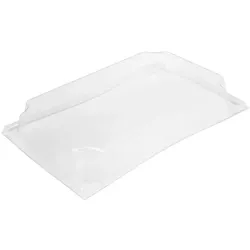 MONOUSO - PET-Deckel für Verpackungen 500ml 20x12,5cm (12 Stück)