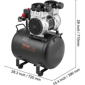 Vevor 40L 2 PS 5,3 CFM 125 PSI