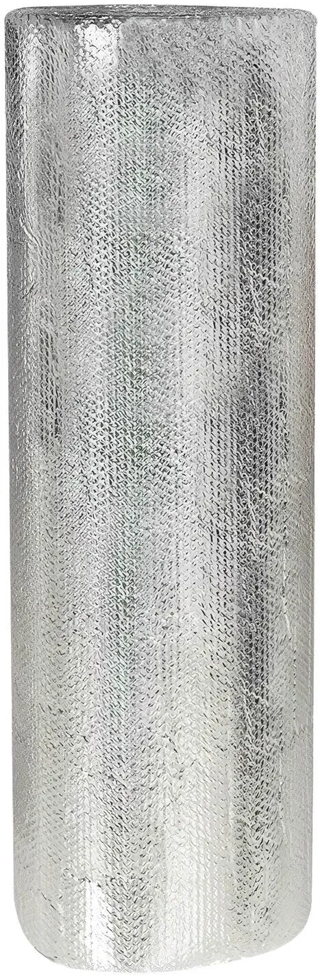 NoppiMax Aluminium Noppenfolie 60 x 500 cm Dampfdicht Isoliermaterial, Luftpolster- und Aluminiumfolienschicht