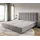 DeLife Boxspringgestell Dream-Fine Mikrofaser Grau 200x200 cm - Grau