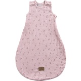 Sterntaler Baby Schlafsack Esel Emmi Girl Flora rose aus Musselin mit Jerseyfutter, Neugeborenenschlafsack Größe 50/56, zartrosa,