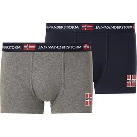 Jan Vanderstorm 2er Pack Retropant TEM in dunkelblau grau | Gr.: 22