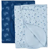 PIPPI Wohndecke Baby blanket-AOP (2-pack), Pippi Babywear blau