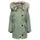 KIDS ONLY Kogiris Fur Parka OTW NOOS Grün 140