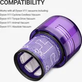 kwmobile Filter für Dyson V11 - Ersatzteile Hochleistungsfilter waschbar wiederverwendbar - kabelloser Staubsauger Zubehör für V11-Reihe Modelle