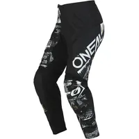 O'Neal Element Attack Motocross Hose, schwarz-weiss, Größe 32/48