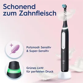 Oral-B iO Series 4 Matt Black + Reiseetui + Aufsteckbürsten 3 St.