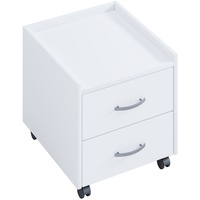 nonjoo. Offiice Container "Qubik-white" mit 2 Schubladen - ohne Sitzkissen