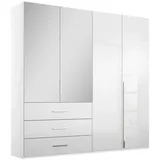 Rauch ORANGE Kleiderschrank Montclar 201 x 223 cm Dekor Weiß / Hochglanz