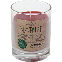 Kerzenglas "Nature" Altrot 79 x Ø 65 mm aus 100% natürlichen Rohstoffen ohne Palmöl
