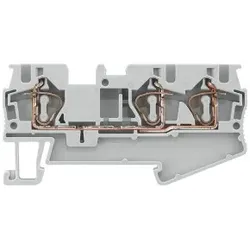 Siemens 8WH20030AG00 Durchgangsklemme mit Zugfederanschluss, 3 Anschlussstellen - 50 Stück