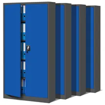 Jan Nowak C001 Aktenschrank 185 x 90 x 40 cm anthrazit/blau