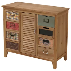 Mendler Apothekerkommode 80 x 91 x 40 cm Braun