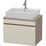 Duravit DuraStyle Waschtisch-Unterschrank DS530109143 70 x 47,8 cm, taupe/basalt matt, für Konsole, 1 Auszug