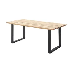 Woodford Kufentisch massiv Malaisa , holzfarben , Maße (cm): B: 100 H: 76