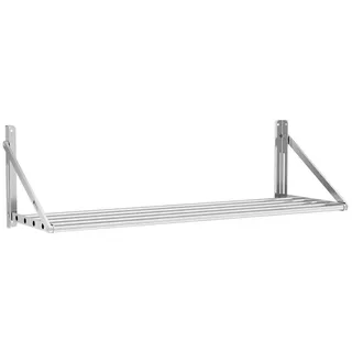 Royal Catering RC-TFWH12045 Wandbord klappbar Stangendesign 40 kg Wandregal 120 x 45 cm