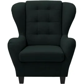 Home Affaire Ohrensessel HOME AFFAIRE "Alexander", grün (flaschengrün), B:92cm H:103cm T:93cm, Microfaser Antiklederoptik (100% Polyester);Microfaser PRIMABELLE (100% Polyester), Sessel, Ohrensessel, incl. Hocker, mit Steppung, in vielen Farben, Topseller