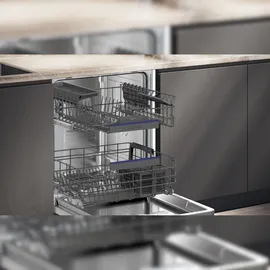 Siemens iQ300 SN53ES27BE Einbau-Geschirrspüler (teilintegrierbar, 600 mm breit, Edelstahl)