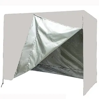 Hollywoodschaukel Abdeckung, Wasserdichte Regenfeste SchutzhüLle Hollywoodschaukel SPXMQSS, Staubdichte Abdeckplane Hollywoodschaukel Mit Kordelzug FüR Terrassenschaukel Freien Beige,220*125*170cm