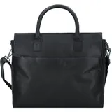 GREENBURRY Fiorentina Aktentasche Leder 34 cm Laptopfach schwarz