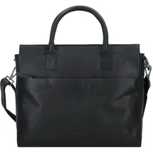 GREENBURRY Fiorentina Aktentasche Leder 34 cm Laptopfach schwarz