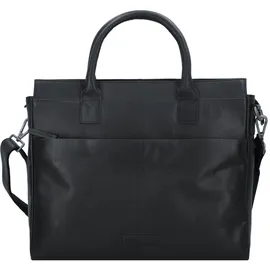 GREENBURRY Fiorentina Aktentasche Leder 34 cm Laptopfach schwarz