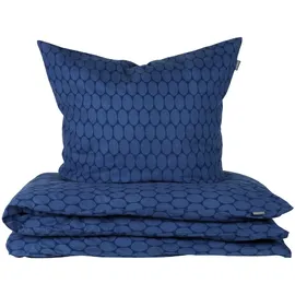 SCHIESSER Drops Dunkelblau 155 x 220 cm + 80 x 80 cm